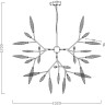 Люстра подвесная FREYA IRIS FR5067PL-36B