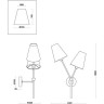 Настенный светильник FREYA HATS FR5370WL-02B