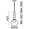 Подвесной светильник FRAYA FOCUS FR5220PL-01CH3