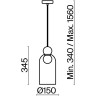 Подвесной светильник FRAYA FOCUS FR5220PL-01G