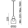 Подвесной светильник FRAYA FOCUS FR5220PL-01G5