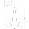 Подвесной светильник FREYA FALKE FR8001PL-03WG