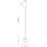 Подвесной светильник FREYA FUME FR5399PL-L4BS