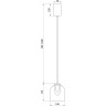 Подвесной светильник FREYA FUME FR5399PL-L4BS1