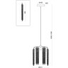 Подвесной светильник FREYA MINERAL FR1010PL-01G